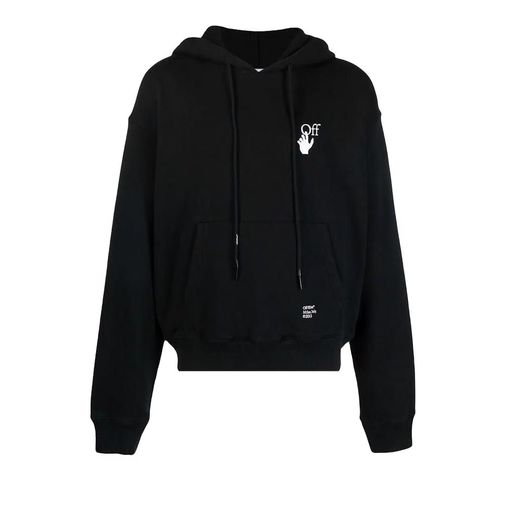 Off-White Caravaggio Arrow Over Hoodie Black/White