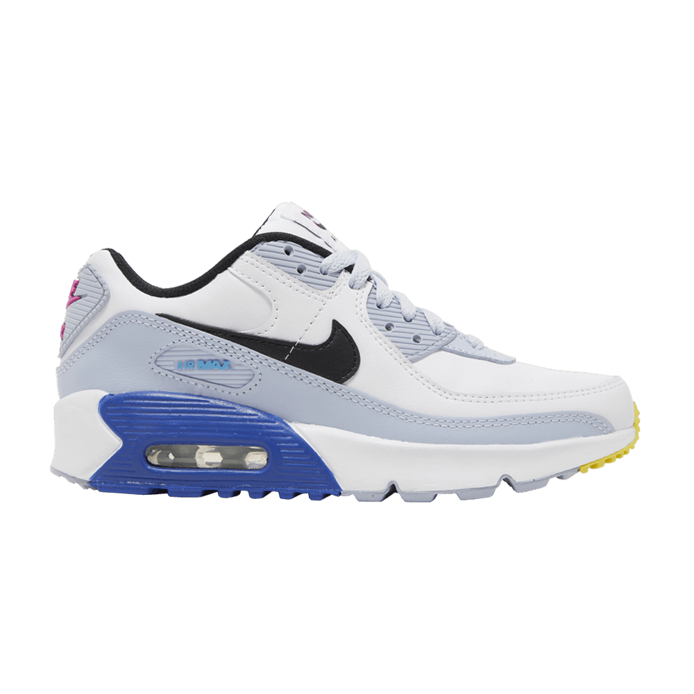 Air Max 90 Leather GS 'White Blue Whisper'