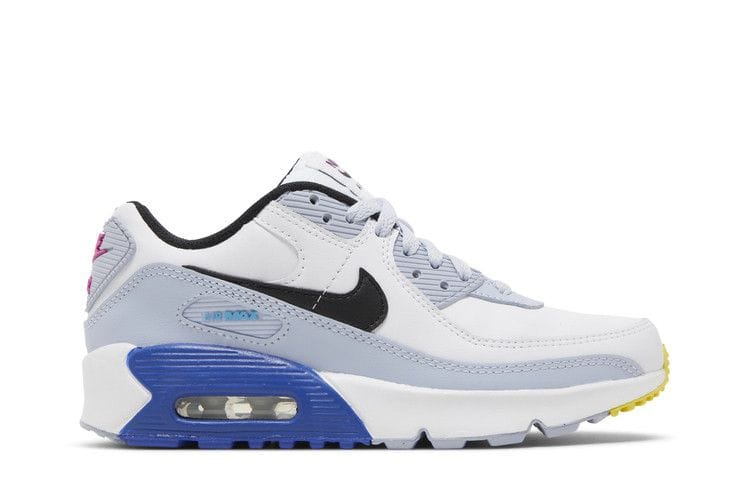Air Max 90 Leather GS 'White Blue Whisper'