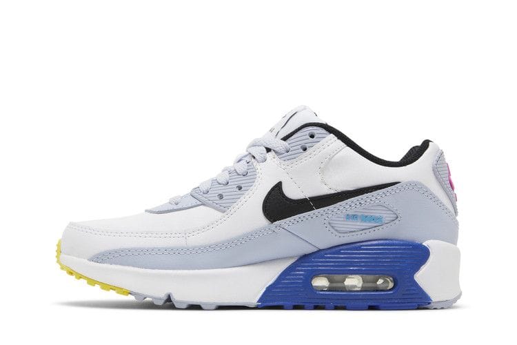 Air Max 90 Leather GS 'White Blue Whisper'