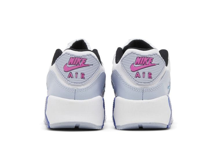 Air Max 90 Leather GS 'White Blue Whisper'