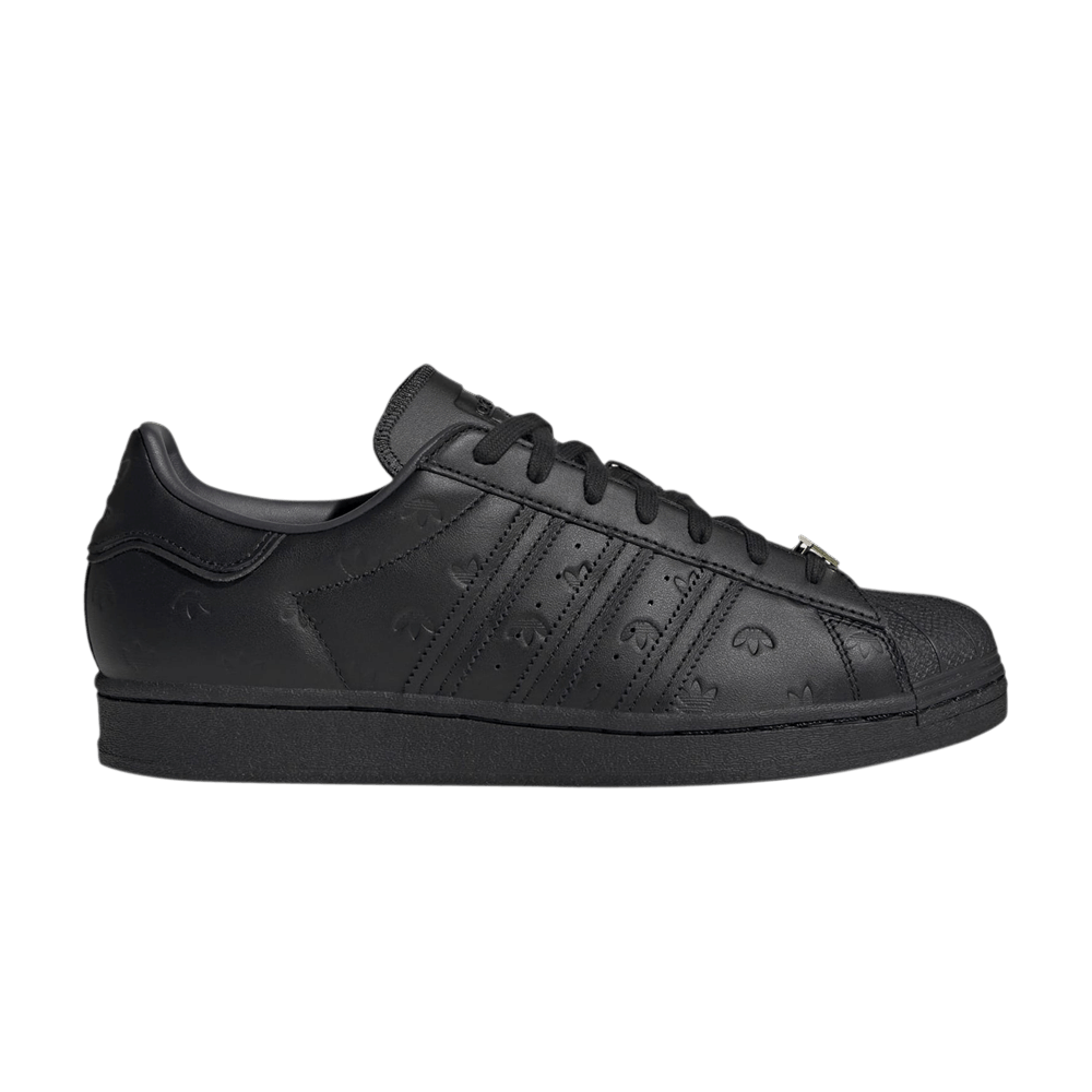 Men's Superstar 'Allover Debossed Trefoils - Black'