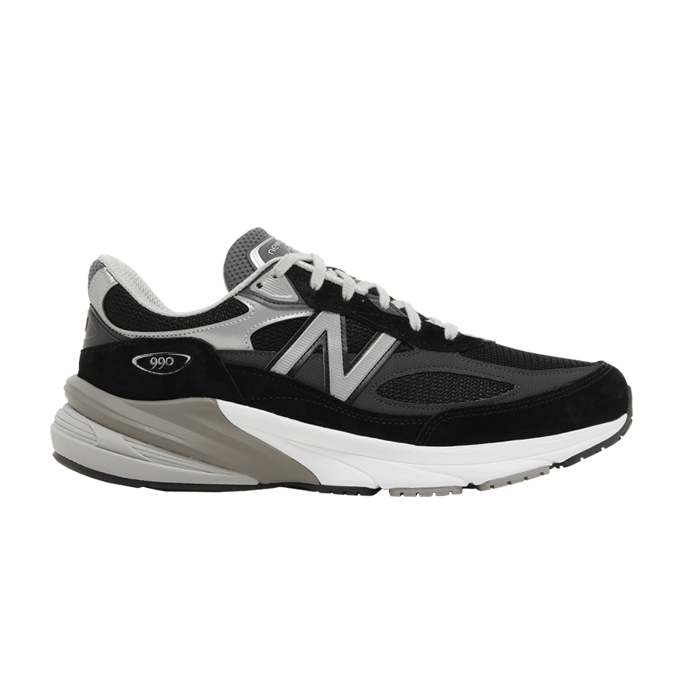 Men's 990v6 Made in USA 2E Wide 'Black Silver'