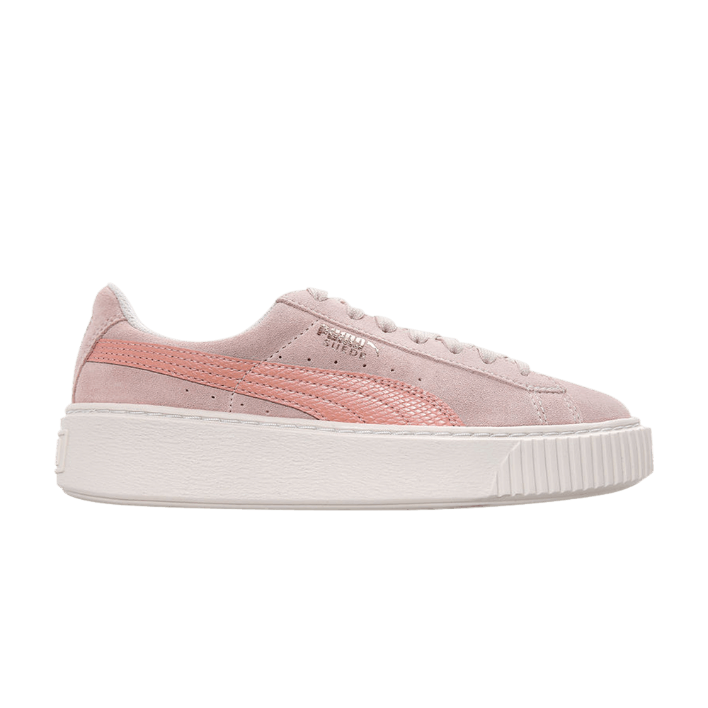 Suede Platform Jr 'Snake - Pearl'