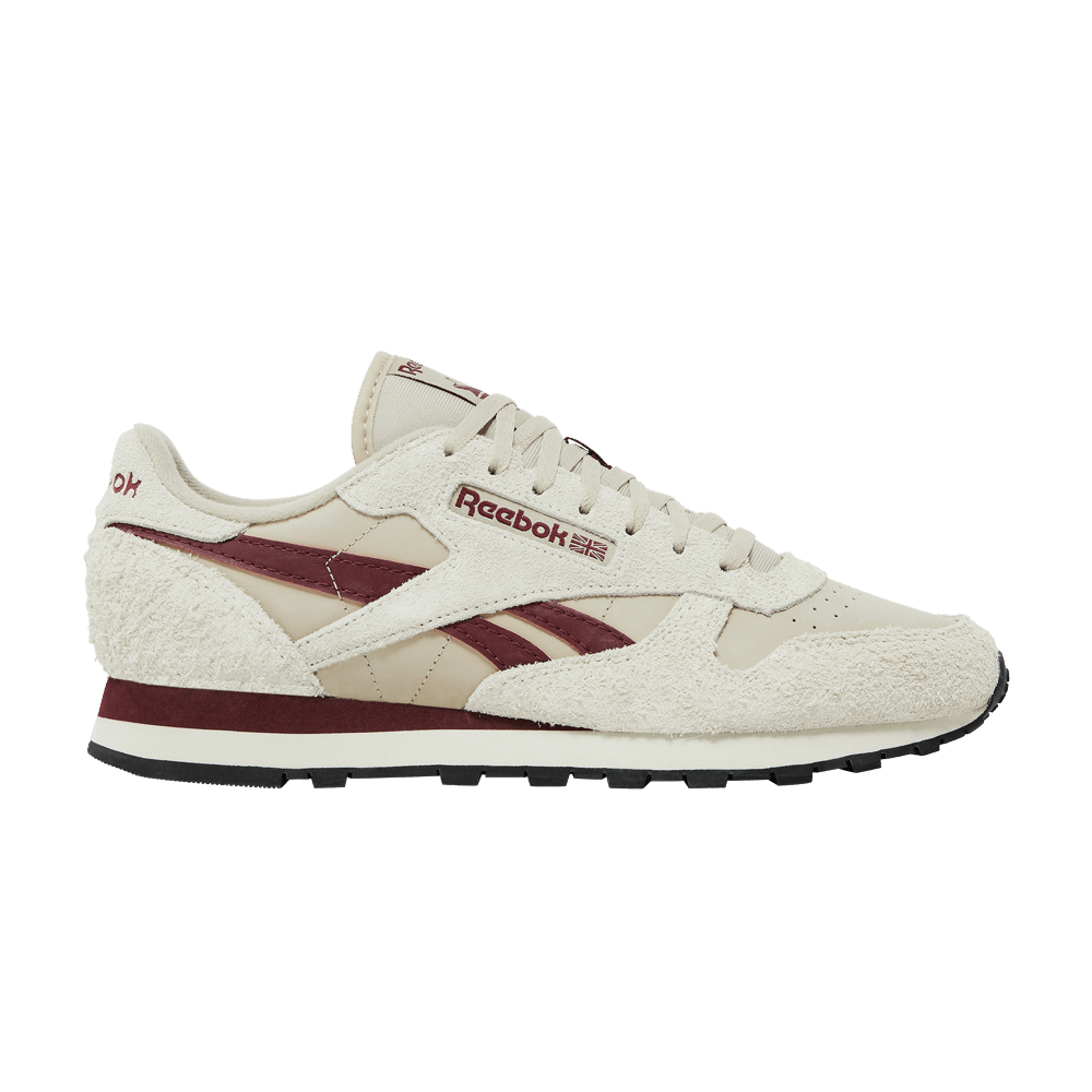 Men's Classic Leather 'Beige Classic Burgundy'