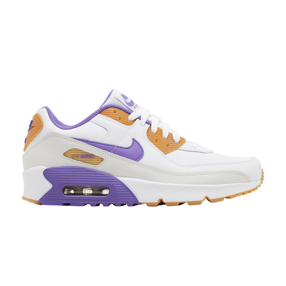 Air Max 90 Leather GS 'White Action Grape'