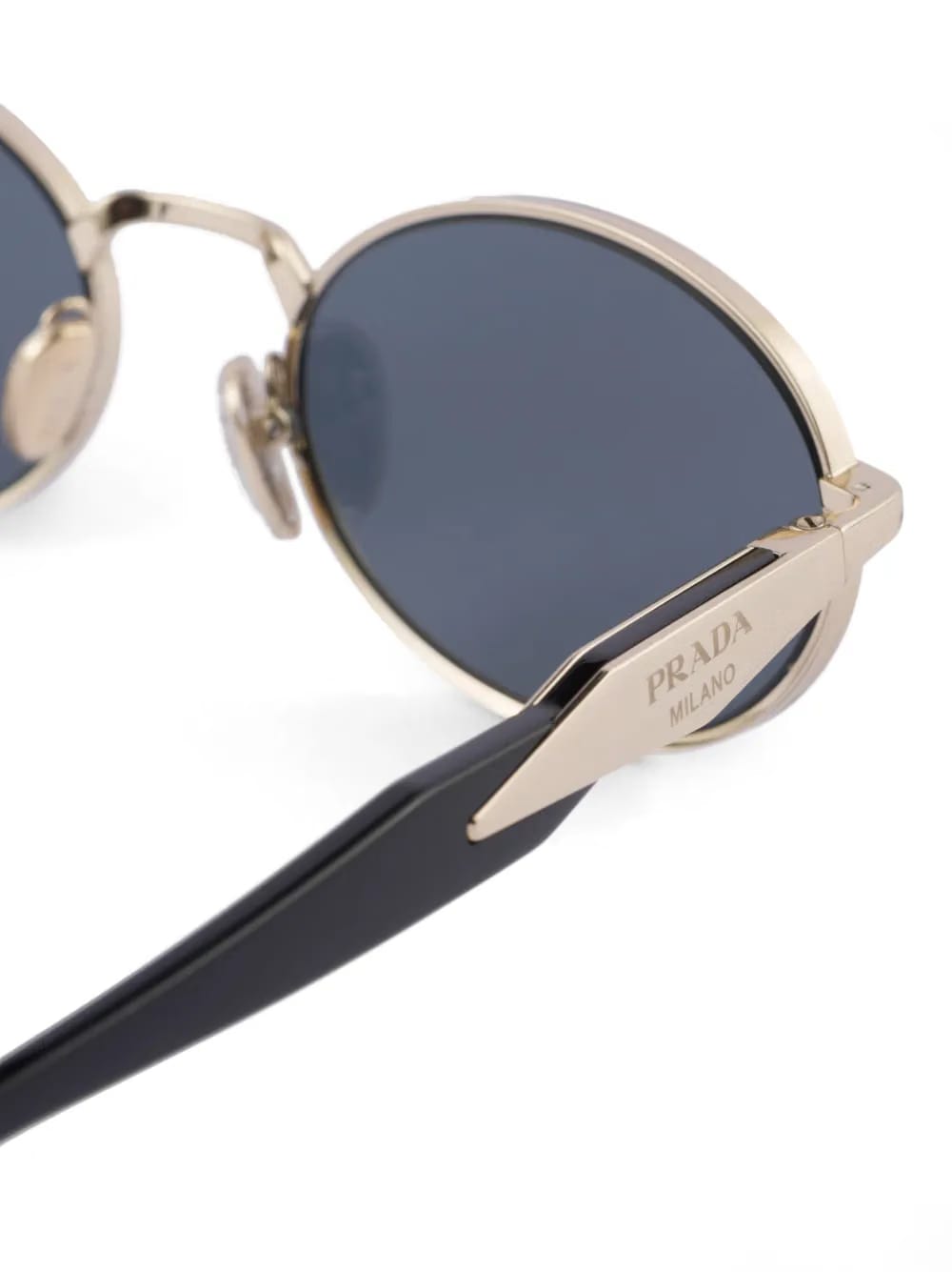 tinted oval-frame sunglasses