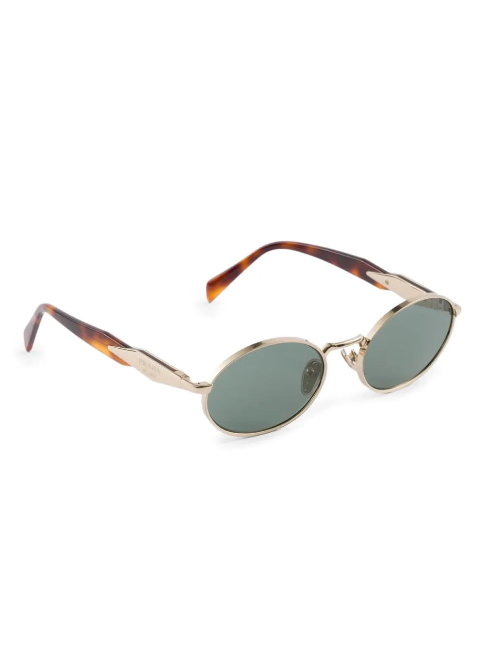 tinted oval-frame sunglasses