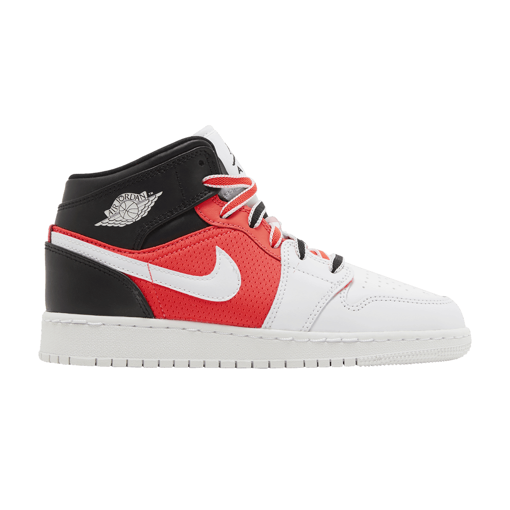 Air Jordan 1 Mid SE GS 'White Infrared'