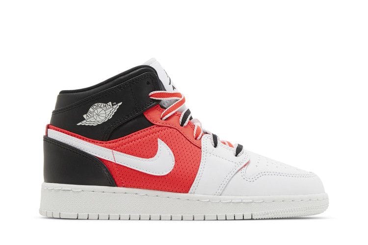 Air Jordan 1 Mid SE GS 'White Infrared'