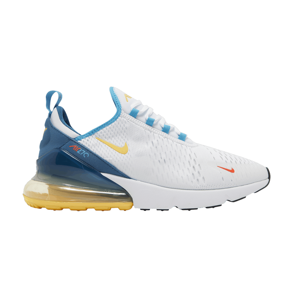Men's Air Max 270 'White Industrial Blue Citron'
