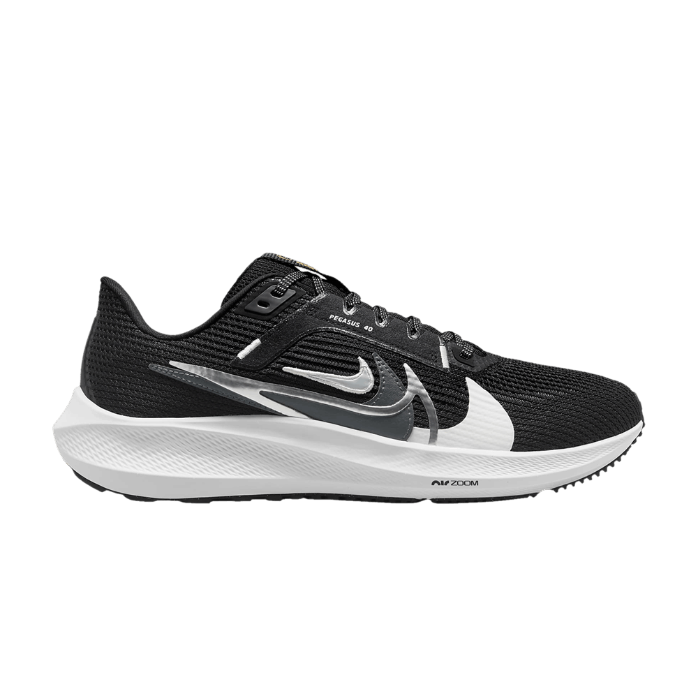 Women's Air Zoom Pegasus 40 Premium 'Quadruple Swoosh - Black White'