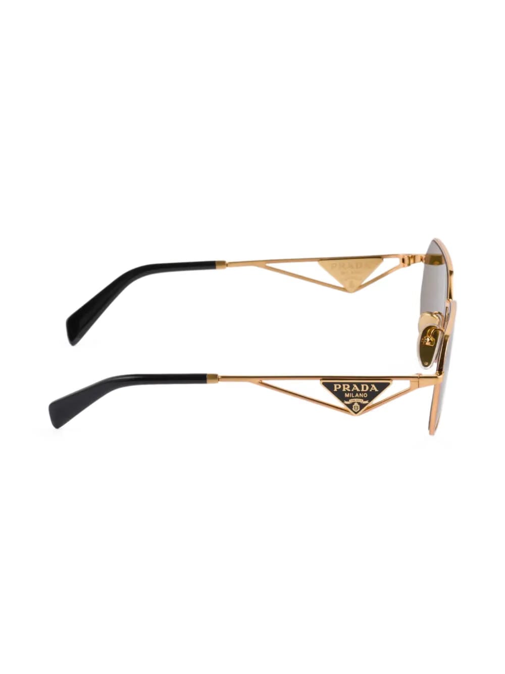 triangle-logo rectangle-frame sunglasses
