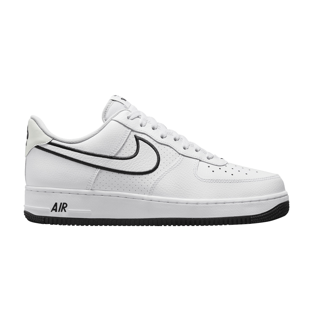 Men's Air Force 1 '07 'Embroidered Swoosh - White Black'