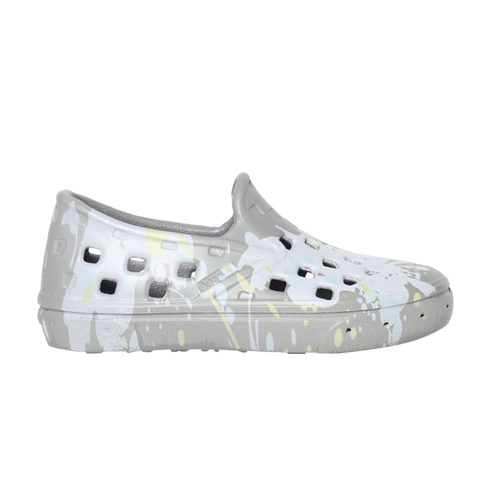 Trek Slip-On Toddler 'Paint Splatter - Frost Grey'