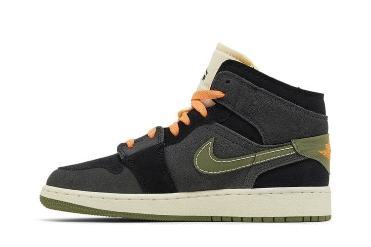 Air Jordan 1 Mid SE Craft GS 'Anthracite Light Olive'