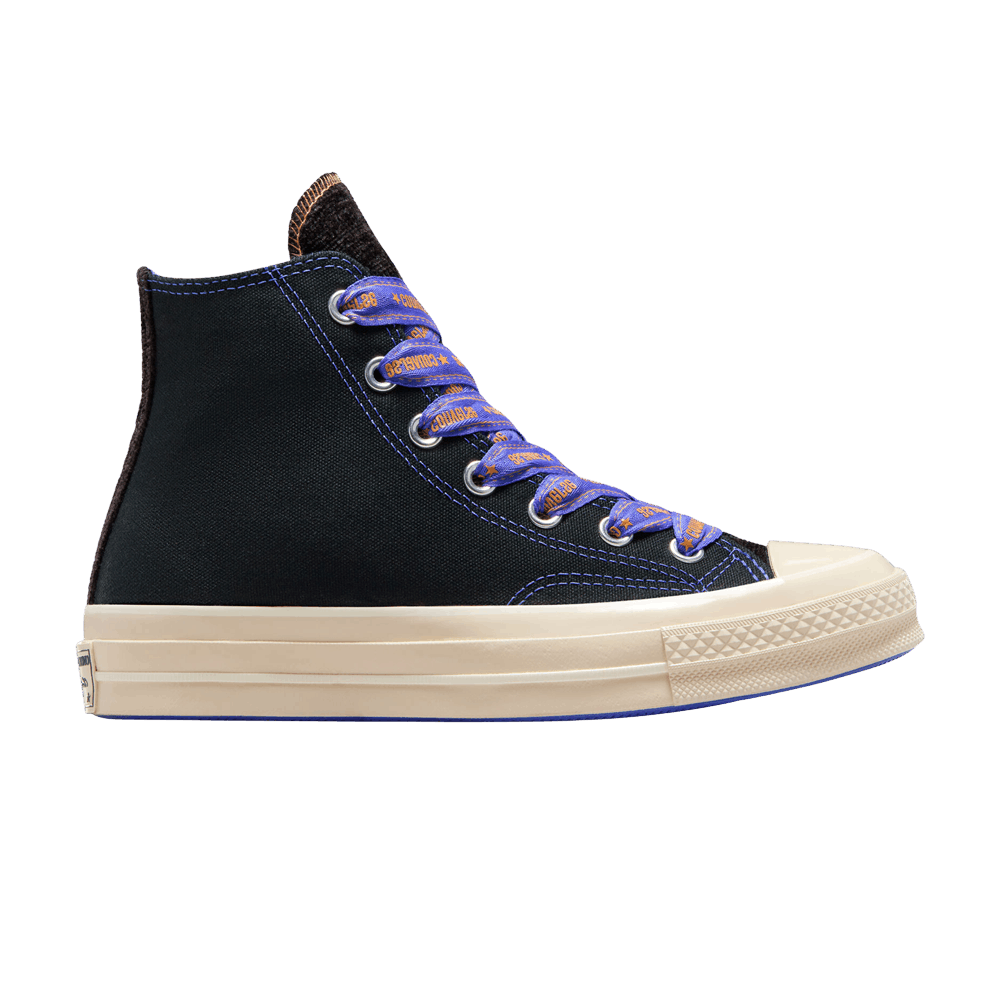 Men's Chuck 70 High 'Ribbon Laces - Black Blue Flame'
