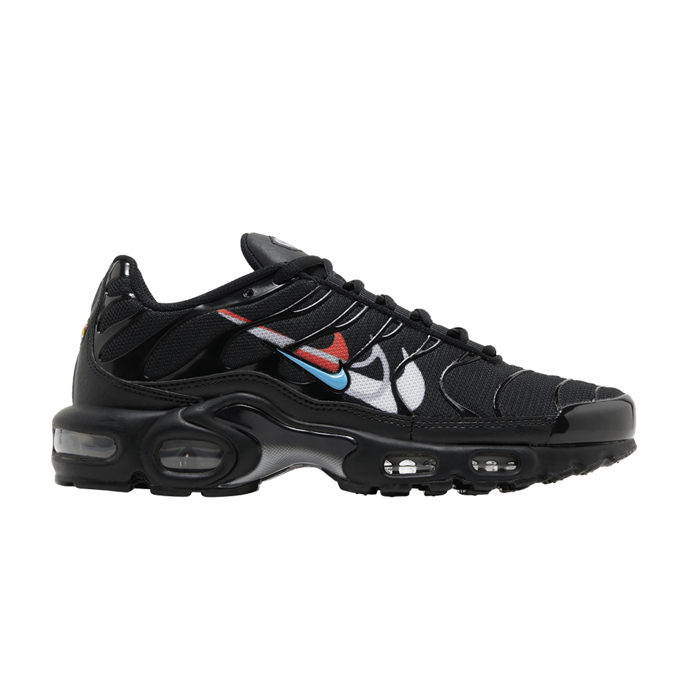 Men's Air Max Plus 'Multi Swoosh - Black Bright Crimson'