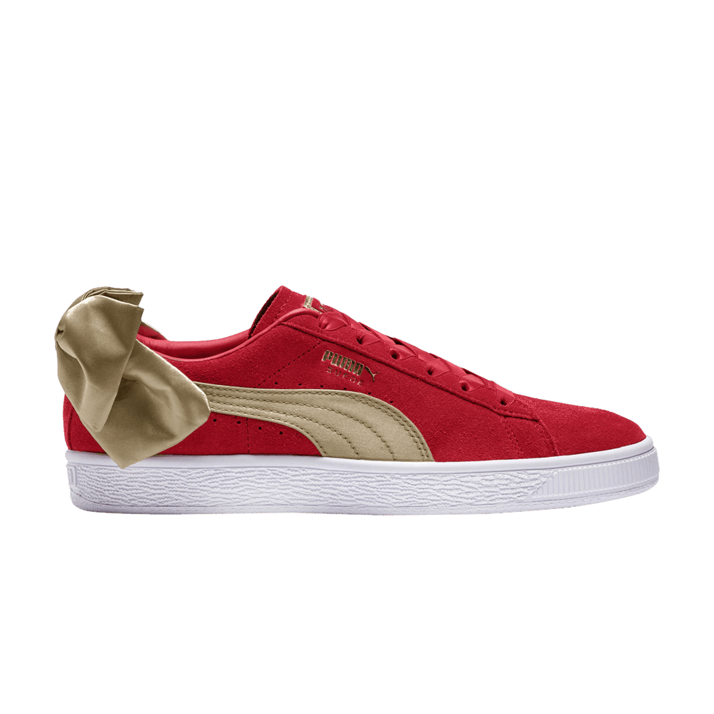 Women's Suede Bow Varsity 'Ribbon Red'