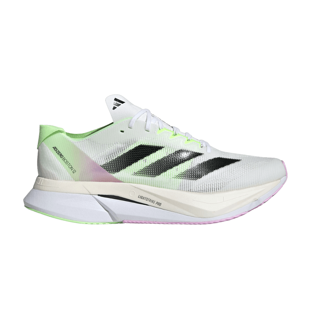 Men's Adizero Boston 12 'White Green Spark'