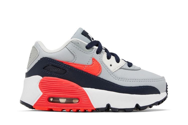 Air Max 90 Leather TD 'Light Smoke Grey Bright Crimson'