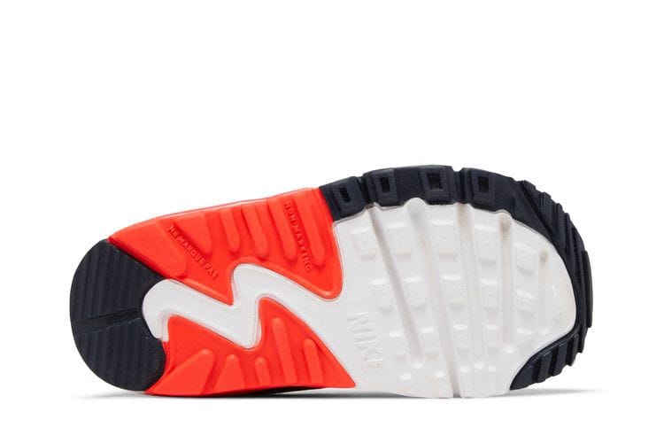 Air Max 90 Leather TD 'Light Smoke Grey Bright Crimson'