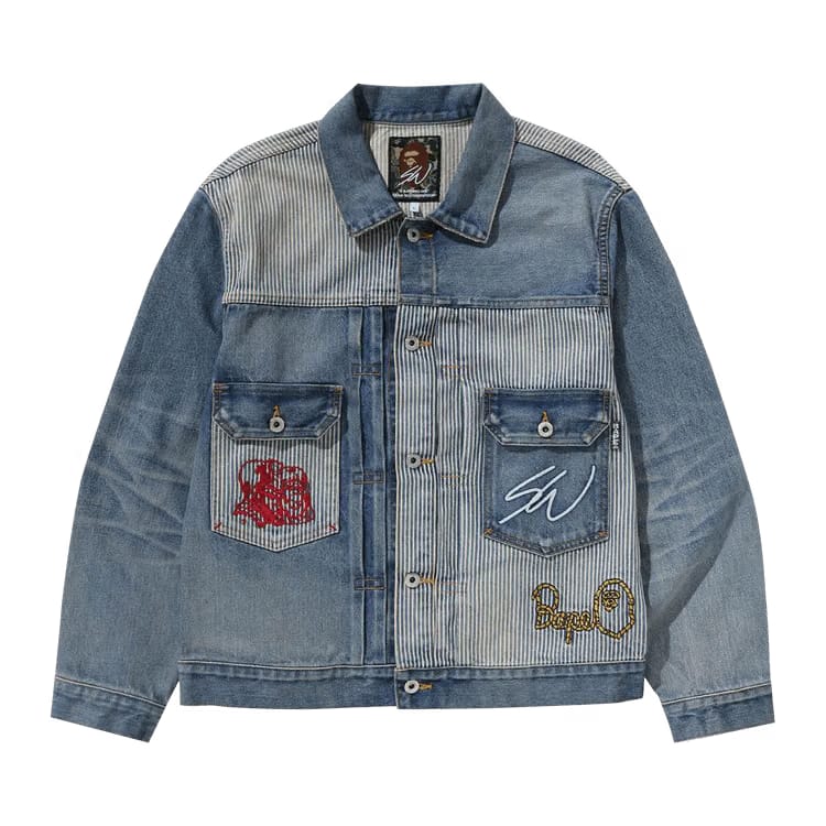 BAPE x Sean Wotherspoon Crazy Denim Jacket Indigo