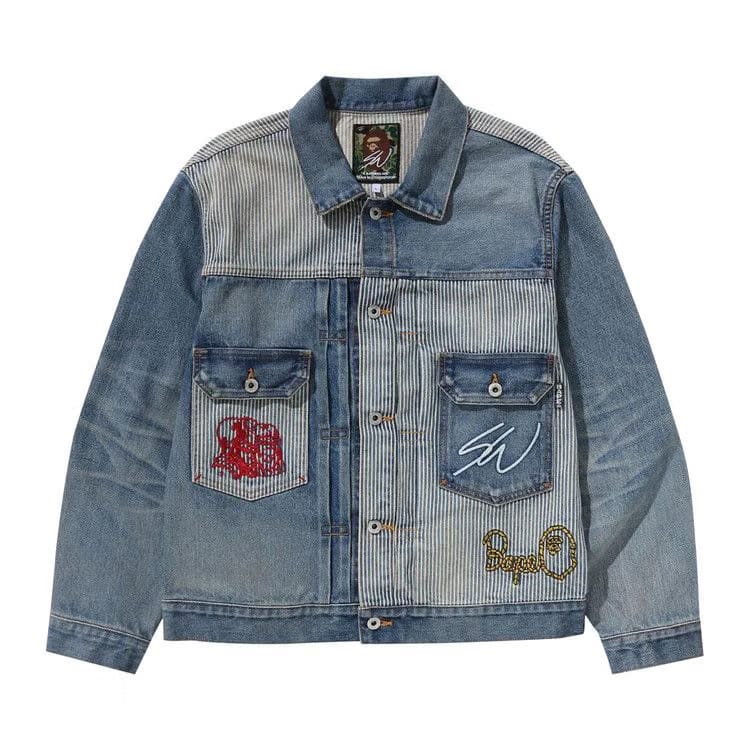 BAPE x Sean Wotherspoon Crazy Denim Jacket Indigo