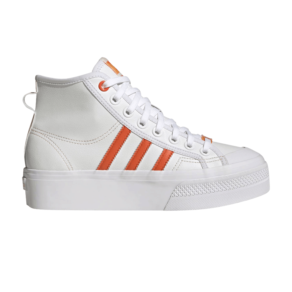 Women's Nizza Platform Mid Vegan 'White Bliss Orange'