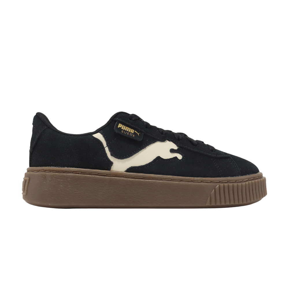 Women's Suede Platform 'Cutout - Black Alpine Snow'