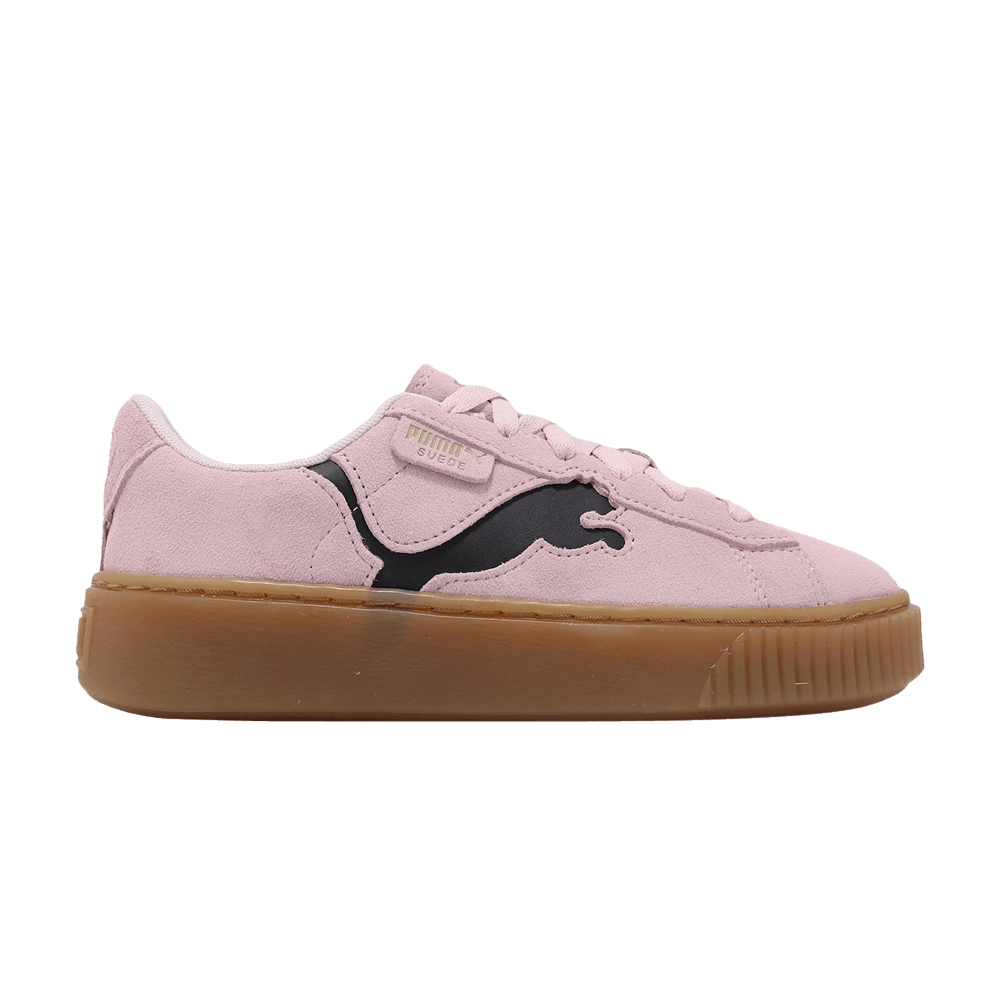 Women's Suede Platform 'Cutout - Pearl Pink Black'