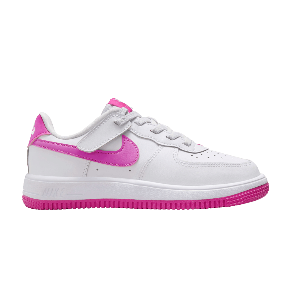Force 1 Low EasyOn PS 'White Laser Fuchsia'