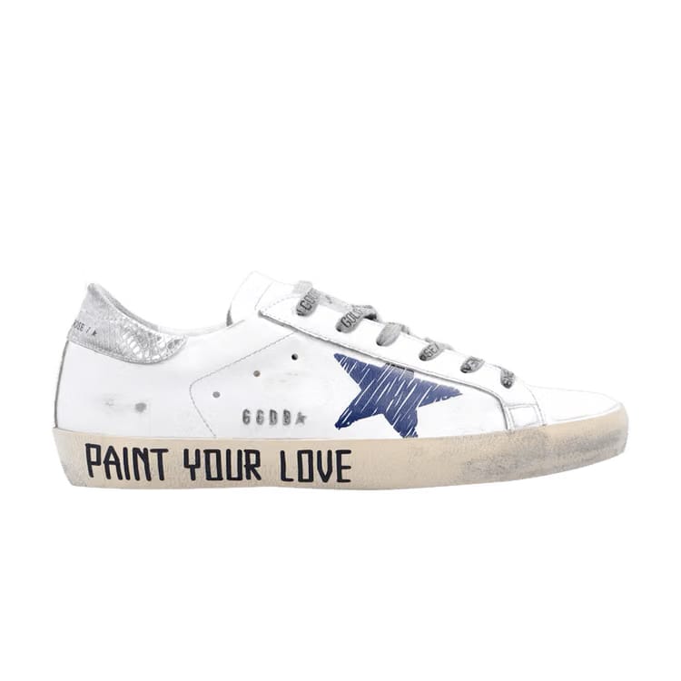Golden Goose Wmns Superstar Distressed 'Sketch - Paint Your Love'
