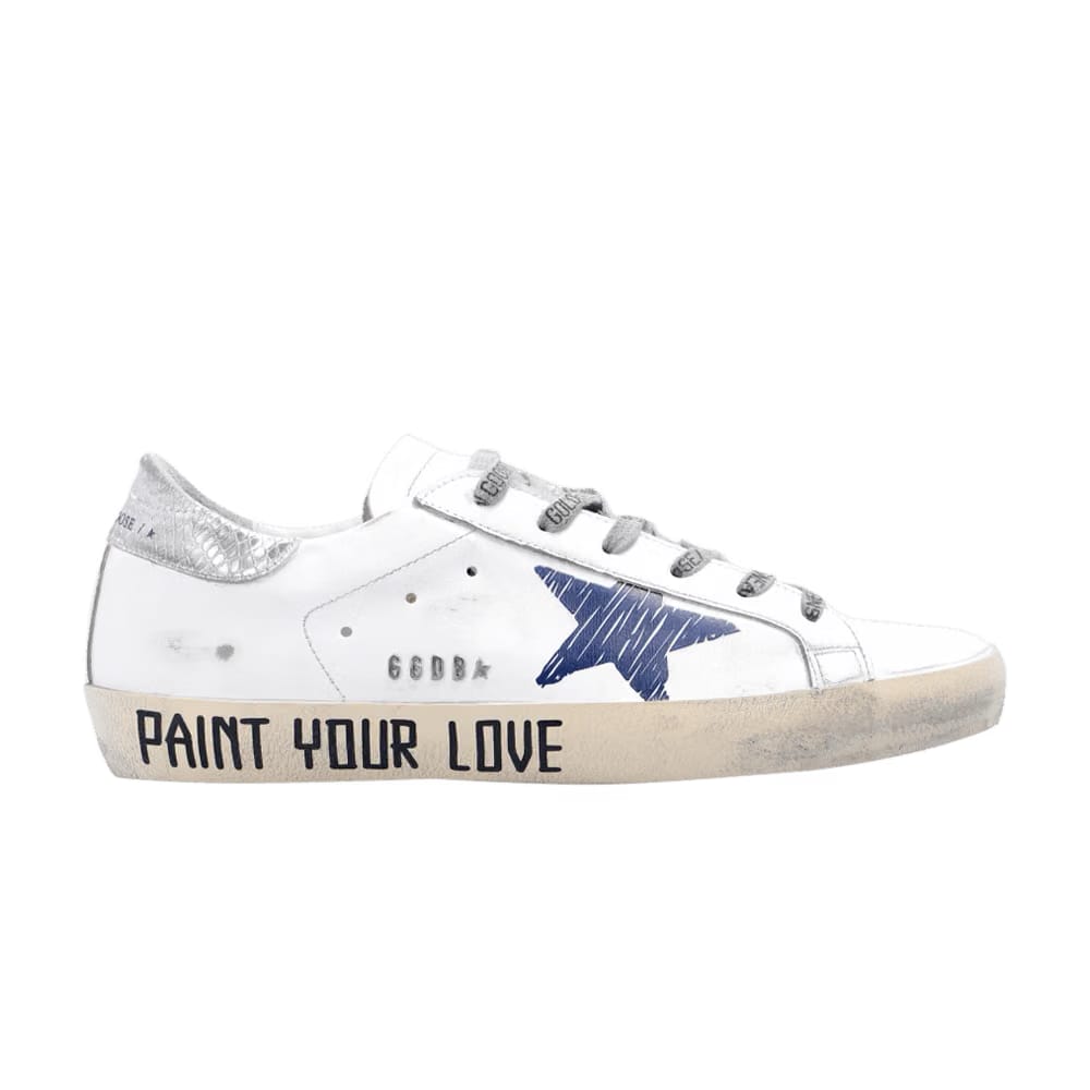Golden Goose Wmns Superstar Distressed 'Sketch - Paint Your Love'