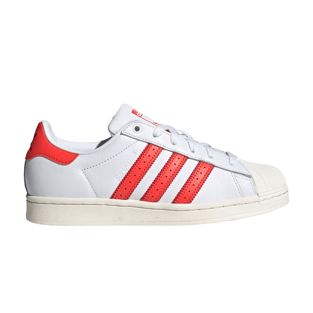 Women's Superstar 'White Bright Red'