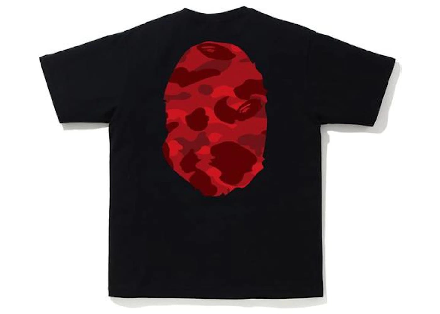 BAPE Color Camo Big Ape Head T-Shirt Black/Red