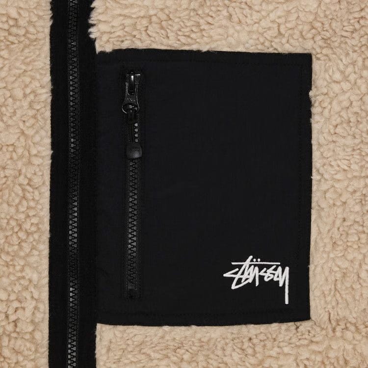 Stussy Sherpa Reversible Jacket Beige
