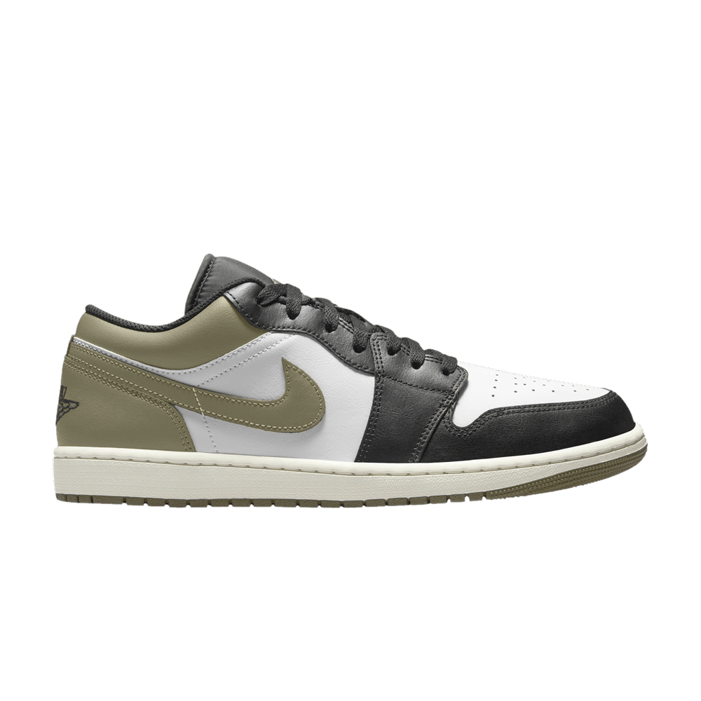 Men's Air Jordan 1 Low 'Black Toe Medium Olive'