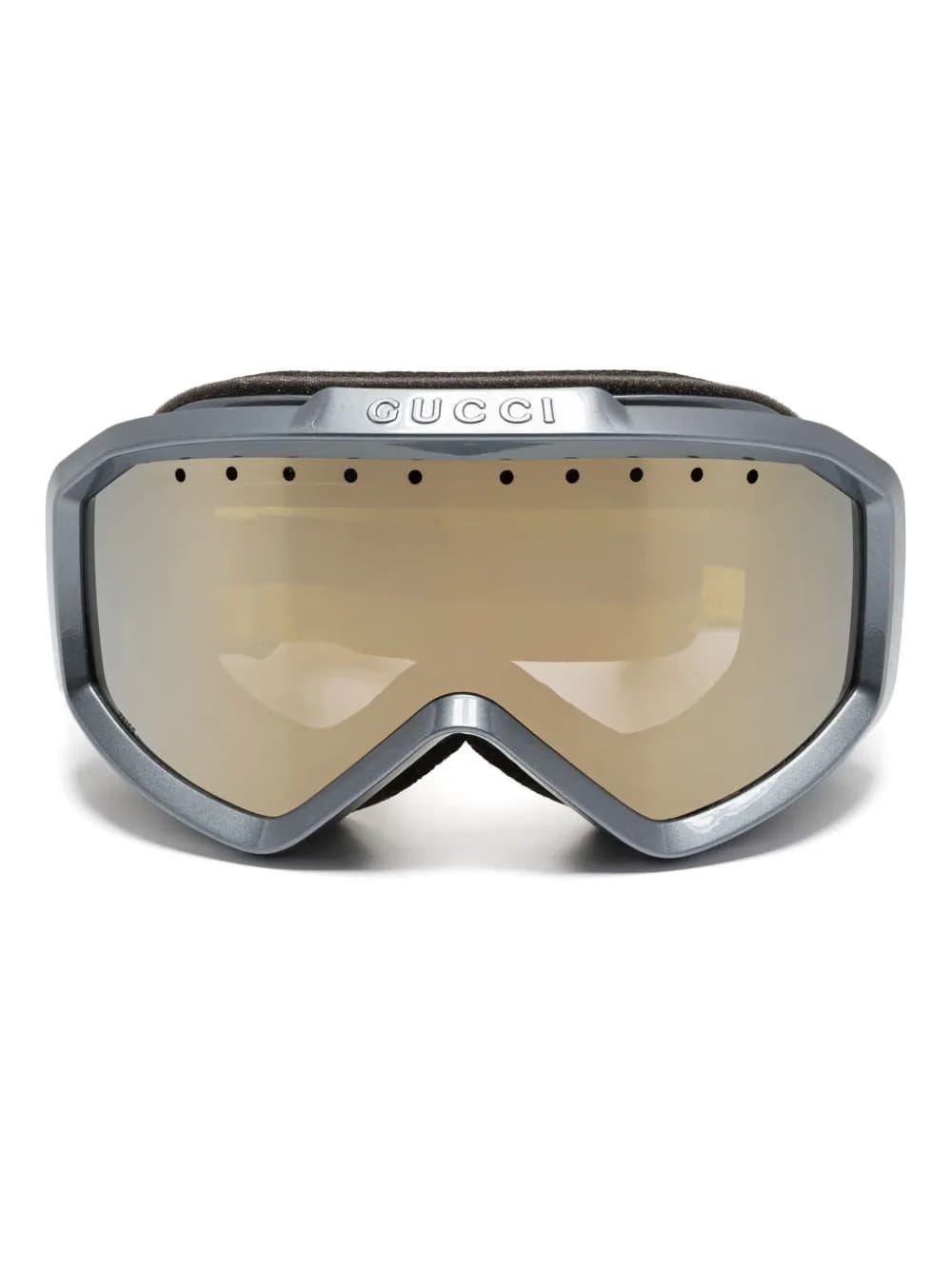 logo-embossed ski goggles
