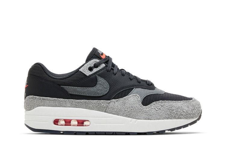 Men's Air Max 1 Premium 'Dark Smoke Grey Flash Crimson'