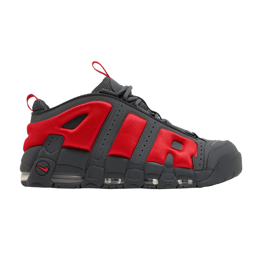 Men's Air More Uptempo Low 'Dark Grey Light Crimson'