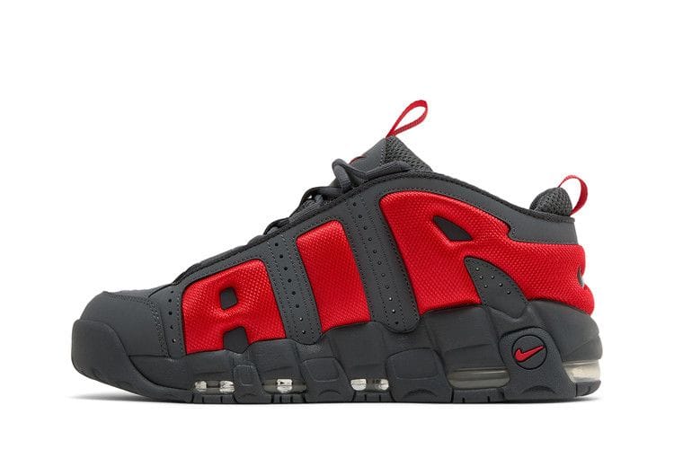 Men's Air More Uptempo Low 'Dark Grey Light Crimson'