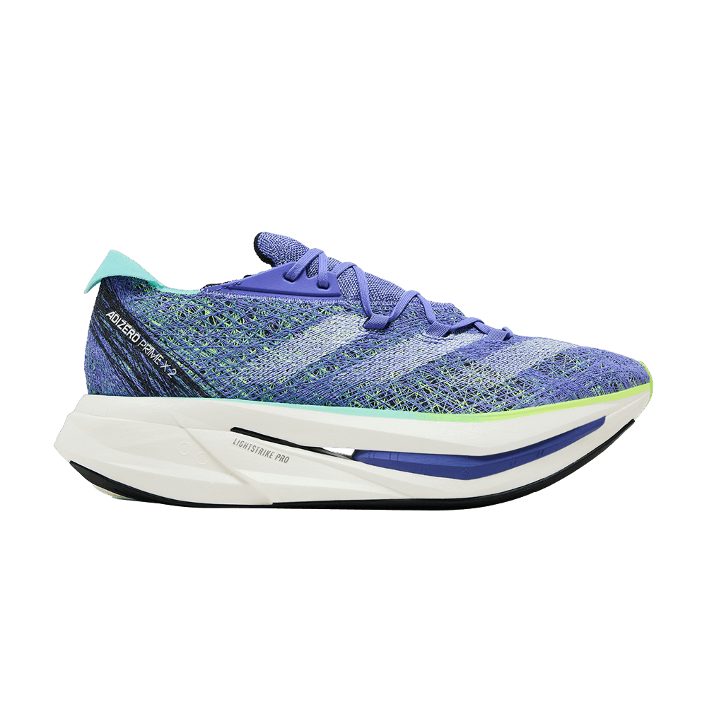 Men's Adizero Prime X 2.0 Strung 'Cobalt Blue Lucid Lemon'