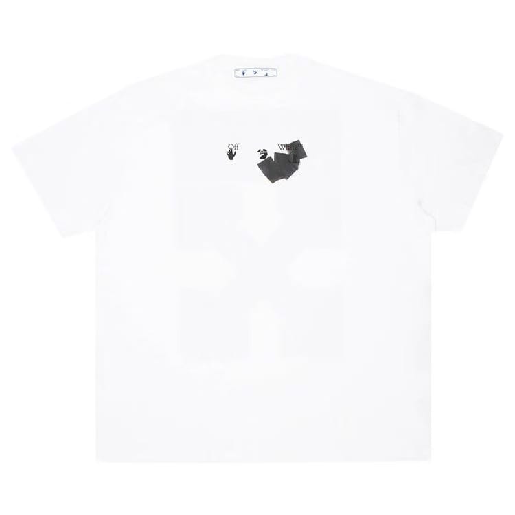 Off-White Jumbo Marker Shorts-Sleeve Over T-Shirt White/Black
