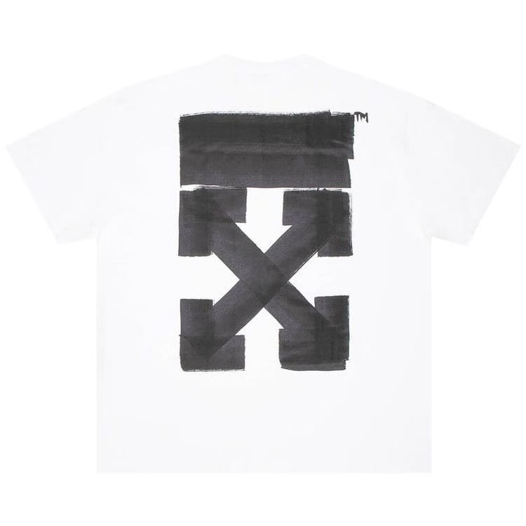 Off-White Jumbo Marker Shorts-Sleeve Over T-Shirt White/Black