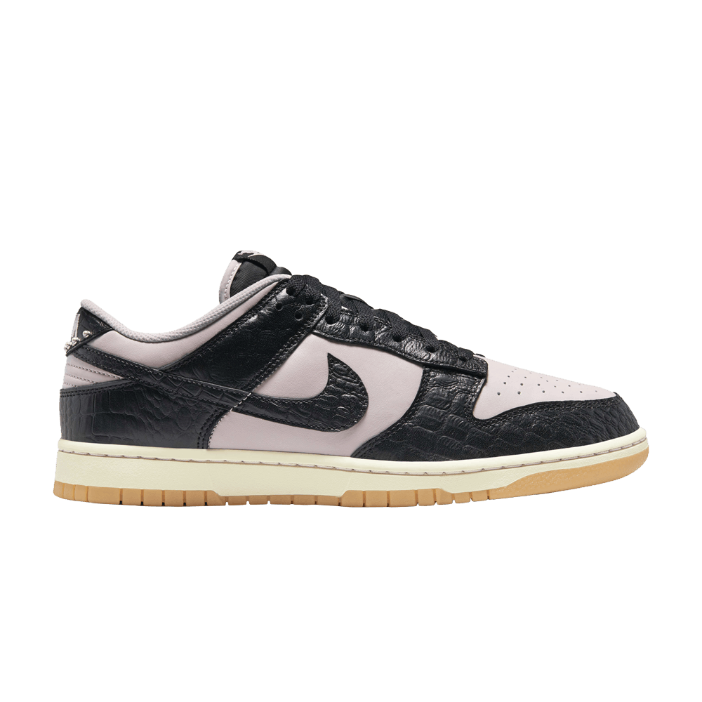 Men's Dunk Low 'Black Platinum Violet Croc'