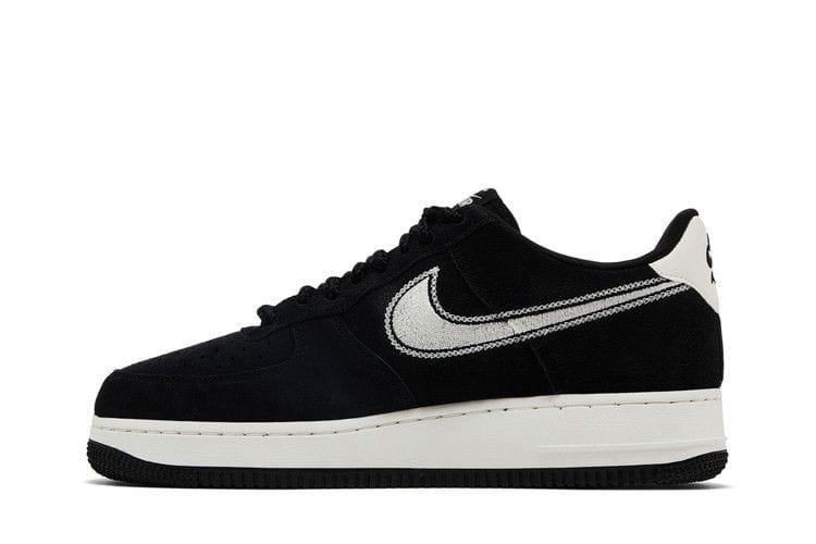 Men's Air Force 1 '07 LV8 'Embroidered Swoosh - Black Sail'