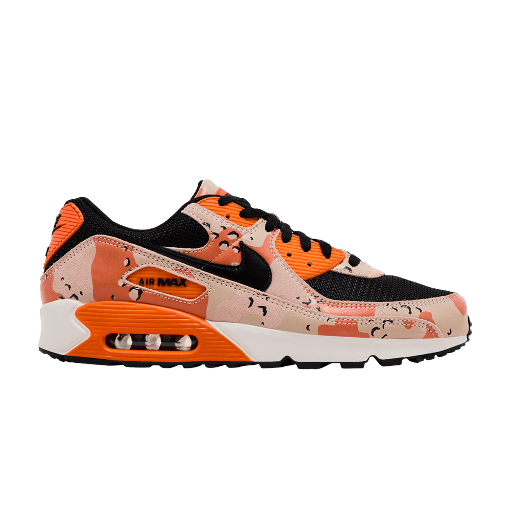 Men's Air Max 90 Premium 'Camo Pack - Bio Beige Safety Orange'