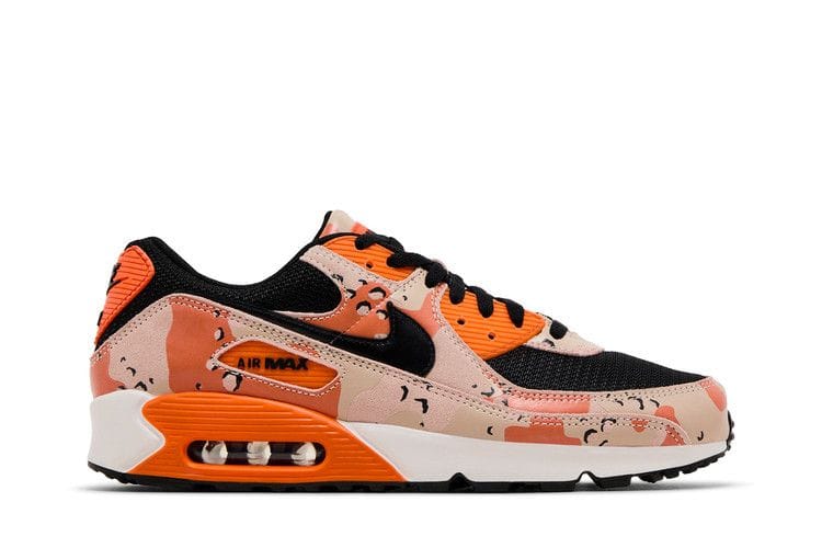 Men's Air Max 90 Premium 'Camo Pack - Bio Beige Safety Orange'