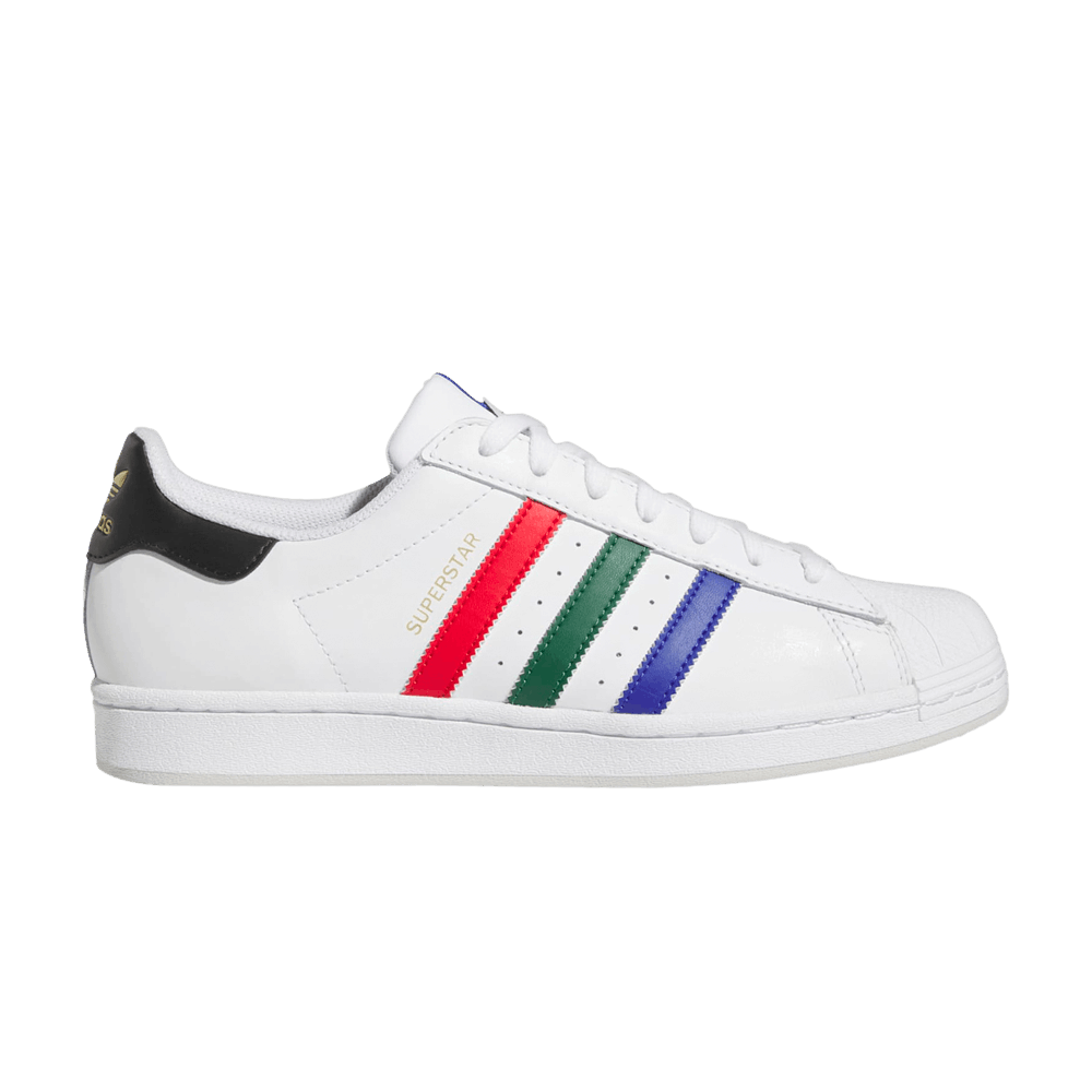 Men's Superstar 'White Lucid Blue Scarlet Green'